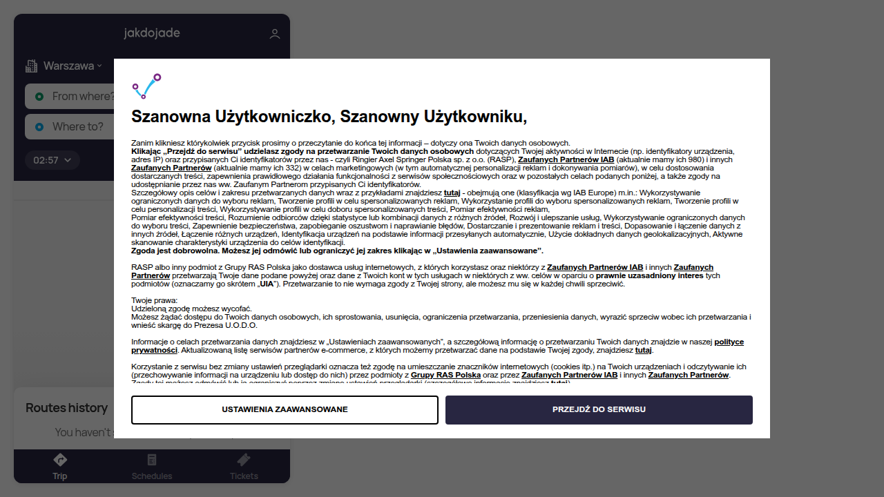 Aplikacje takie jak Jakdojade.pl pozwalają nie tylko sprawdzić godziny odjazdów, ale także zaplanować całą trasę z przesiadkami.