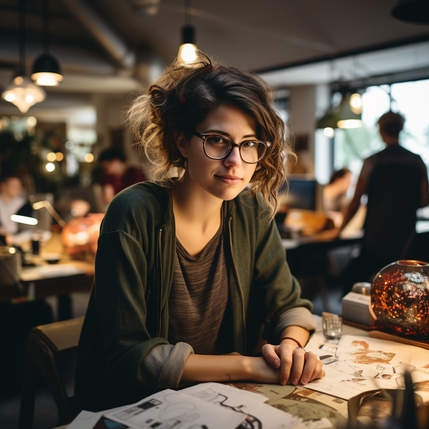 A focused woman studying graphic design on a laptop in a comfortable home environment, highlighting the flexibility and accessibility of online courses.